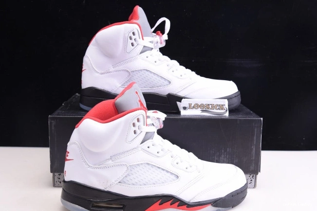 DA1911-102 Retro (2020) 5 Fire Silver Red Air Jordan Tongue 1009